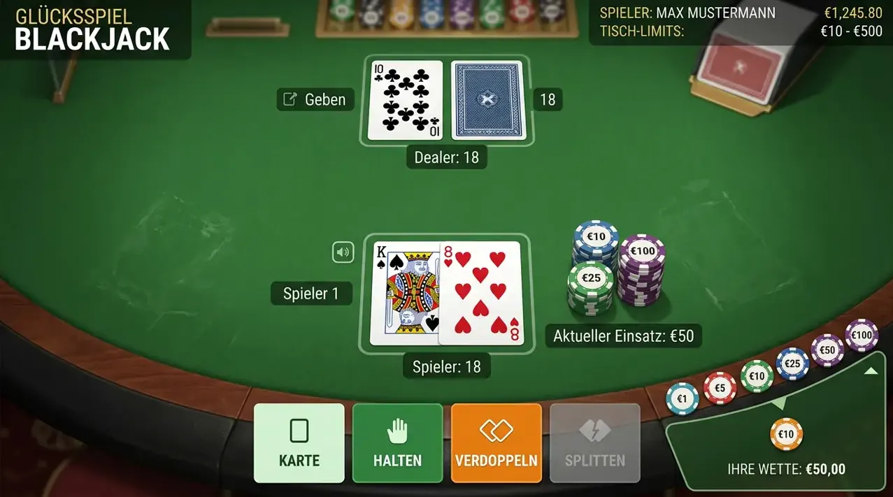 Tischspiele & Video Poker — Total